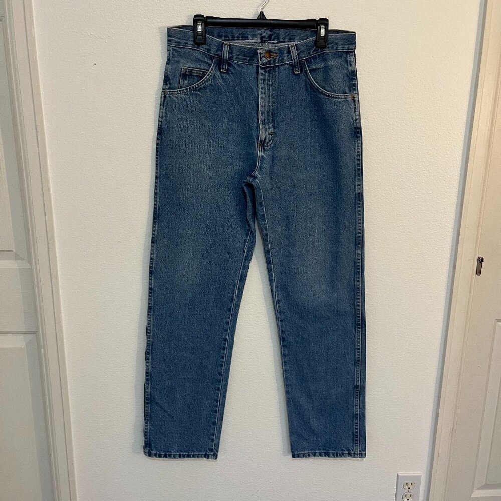 Rustler | Straight Leg Y2K Mens Medium Wash Jeans, size 32x32